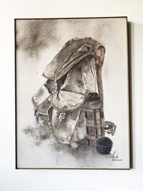 Hovedbilde Bilde med Ramme – Sekk 60x80 cm