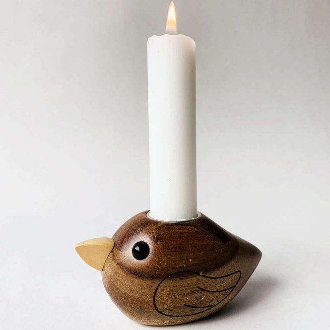 Hovedbilde Lysholder Fugl 