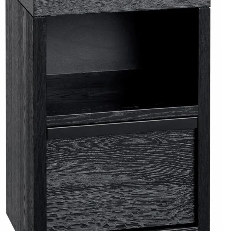 Fremont nattbord/sidebord Black grov eikefiner