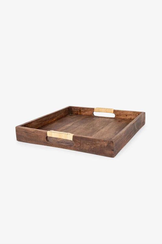 Lama Brett Torbole i tre med rattan håndtak