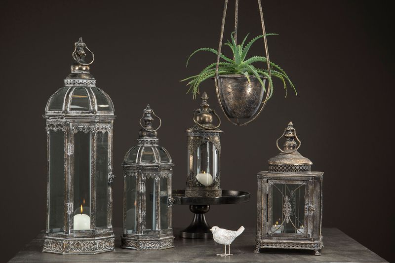 Lyslykt Brilliant Antikk Gyllenbrun 50 cm 