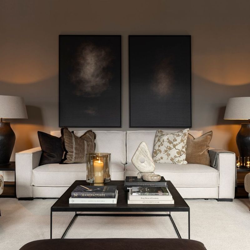 Artwood SERENA STRIPE putetrekk med frynser