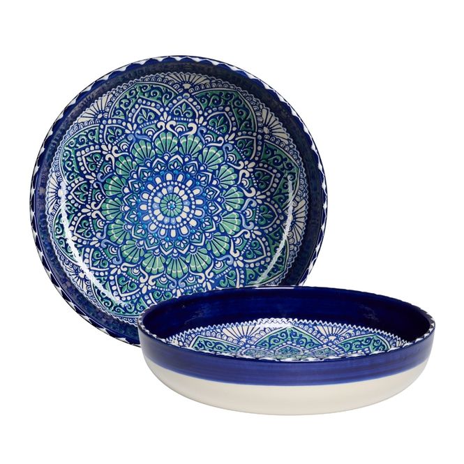 Hovedbilde Brisca Blå Lav Skål Stor Ø30CM 