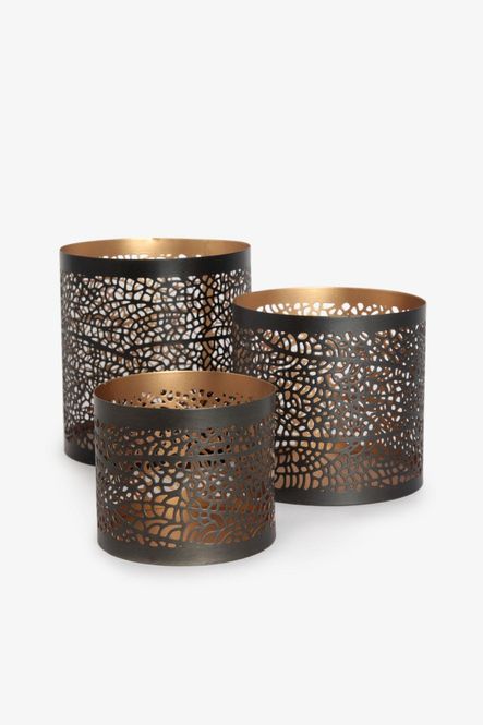 Hovedbilde Halvor Bakke Comas lyslykter/sett av 3 i gaveeske ...