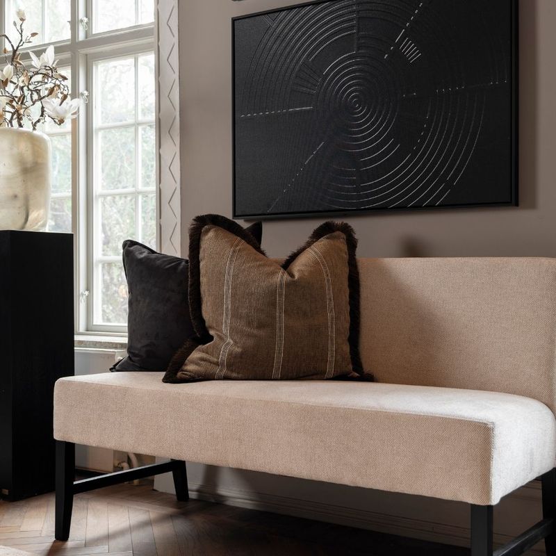 Artwood SERENA STRIPE putetrekk med frynser