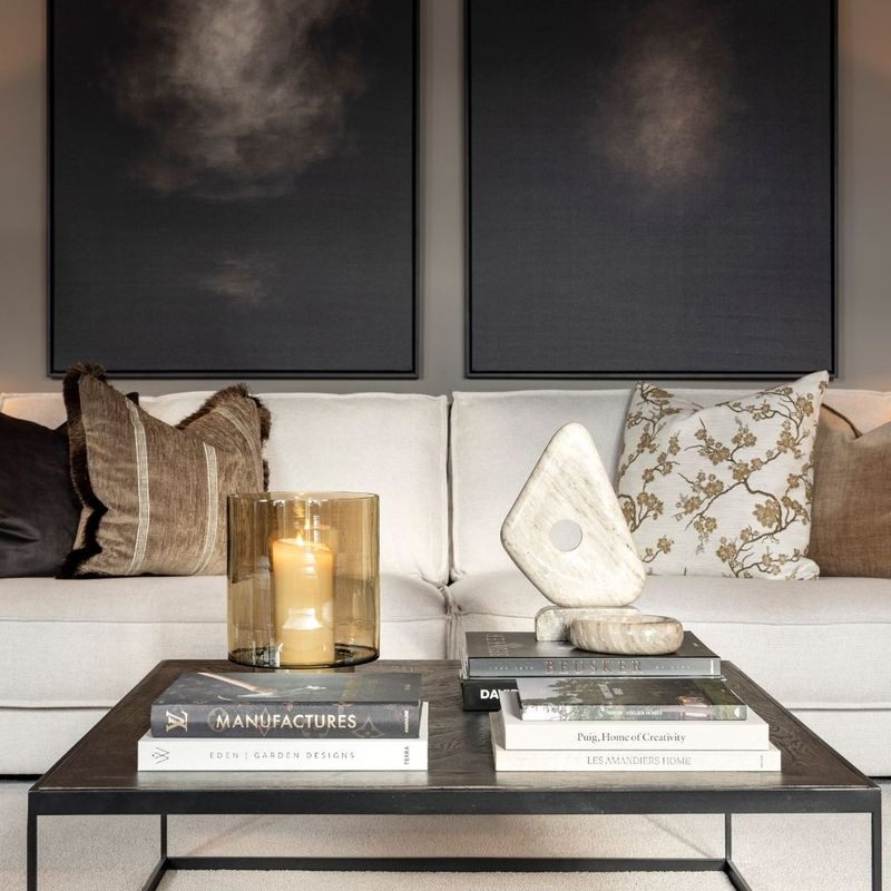Artwood SERENA STRIPE putetrekk med frynser
