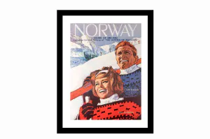 Hovedbilde Glass picture w/frame The heroes of Telemark 70cm ...