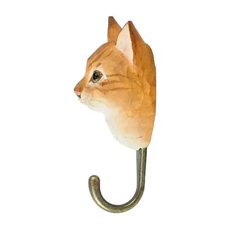 Håndspikket knagg - Katt