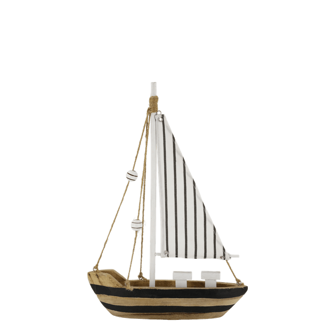Hovedbilde Seilbåt H32/L22/B6 cm sort
